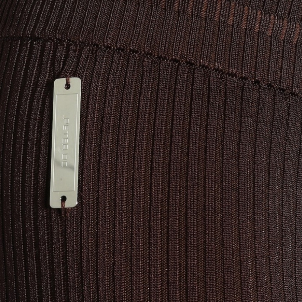 Peter Do Flared ribbed pants brown small - Picture 3 of 16